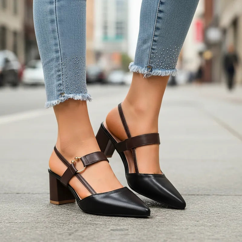 Tacones Cordelle con tira trasera