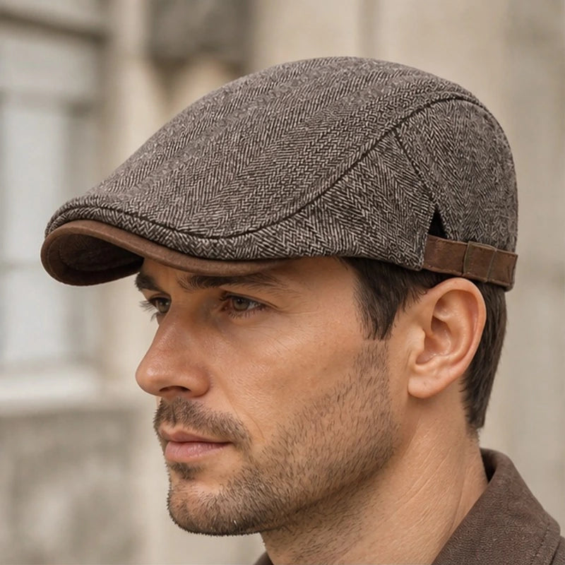 The Hartley Snap Cap - Brown - snap cap - Brondals - Image 2