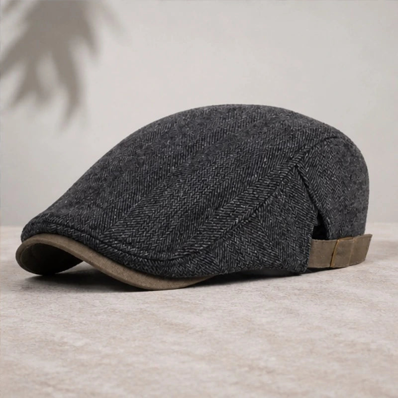 The Hartley Snap Cap - Charcoal - Accessories > Hats > Flat Caps - Brondals - Image 1