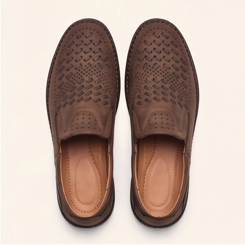 Brunwick Genuine Leather Loafers - Brown - leather loafers - Brondals - Image 3