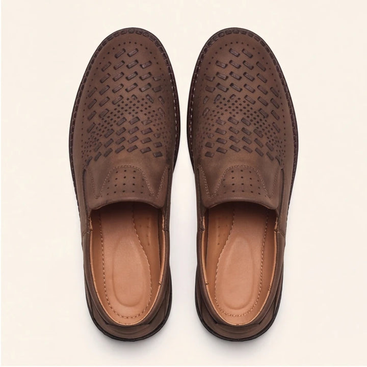 Brunwick Genuine Leather Loafers - Brown - leather loafers - Brondals - Image 3