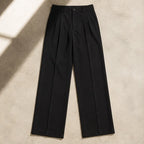 Tobias Tailored Pants - Black - Men's Clothing > Pants > Tailored Wide-Leg Pants - Brondals - Image 1