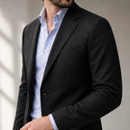 Travers Tailored Knit Blazer - Black - Department: Men - Brondals - Image 3