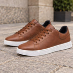 Ulric Leather Court Sneakers - Brown - Footwear > Sneakers > Low-Top Court Sneakers - Brondals - Image 3