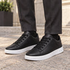 Ulric Leather Court Sneakers - Black - Footwear > Sneakers > Low-Top Court Sneakers - Brondals - Image 1