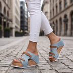 Mellina Platform Sandals - Blue - women's sandals - Brondals - Image 2