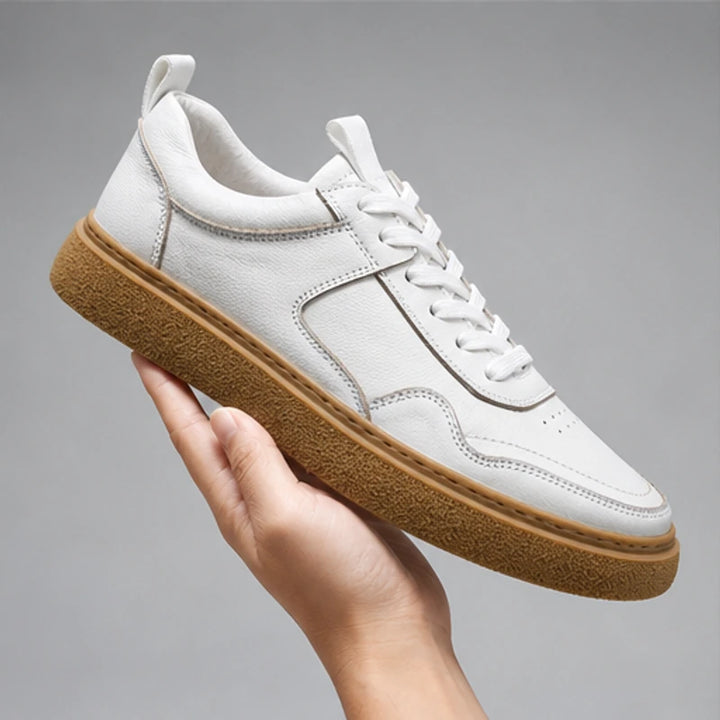 Lehman Leather Sneakers - White - Sneakers - Brondals - Image 1
