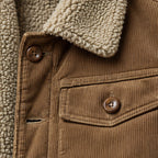 Valentin Men's Corduroy Sherpa Lined Jacket - Khaki - male - Brondals - Image 3