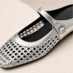 Valessa Orthopedic Mule Flats - Silver - women's flats - Brondals - Image 2
