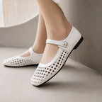 Valessa Orthopedic Mule Flats - White - orthopedic support - Brondals - Image 4
