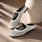 Valessa Orthopedic Mule Flats - White - women's flats - Brondals - Image 2