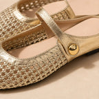 Valessa Orthopedic Mule Flats - Gold - women's flats - Brondals - Image 2