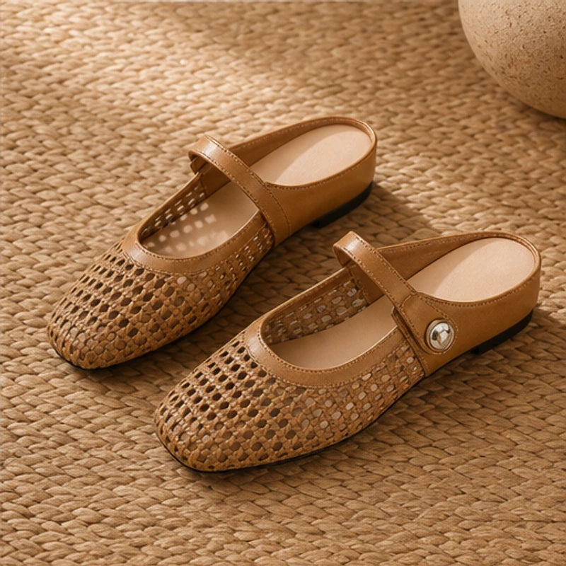 Valessa Orthopedic Mule Flats - Camel - orthopedic support - Brondals - Image 4