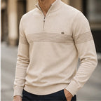 Vance Quarter Zip Sweater - Beige - Catalog Group: Clothing - Brondals - Image 2