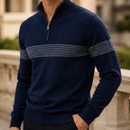 Vance Quarter Zip Sweater - Blue - Catalog Group: Clothing - Brondals - Image 2