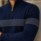 Vance Quarter Zip Sweater - Blue - Department: Men - Brondals - Image 3