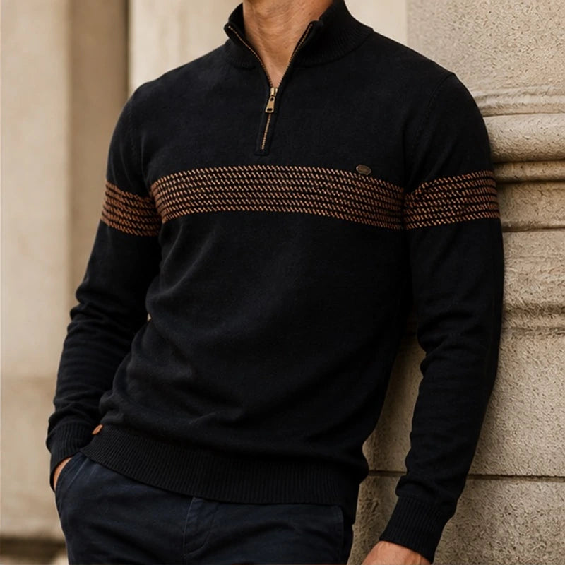 Vance Quarter Zip Sweater - Black - Catalog Group: Clothing - Brondals - Image 2