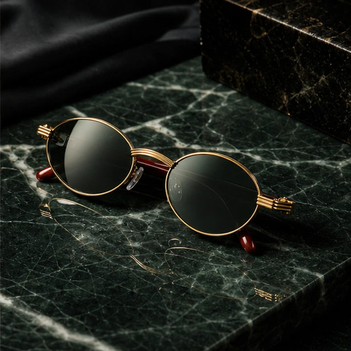 Deventio Retro Sunglasses - Green - unisex sunglasses - Brondals - Image 7
