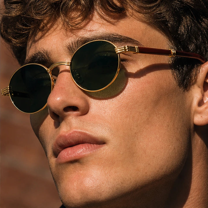 Deventio Retro Sunglasses - Green - retro sunglasses - Brondals - Image 3