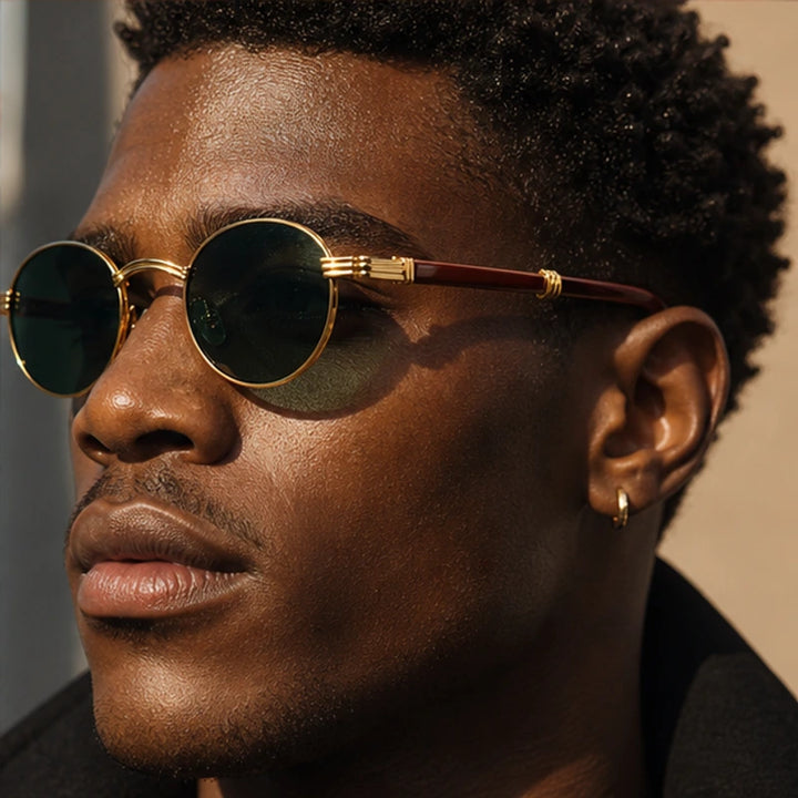 Deventio Retro Sunglasses - Green - acetate frame - Brondals - Image 5