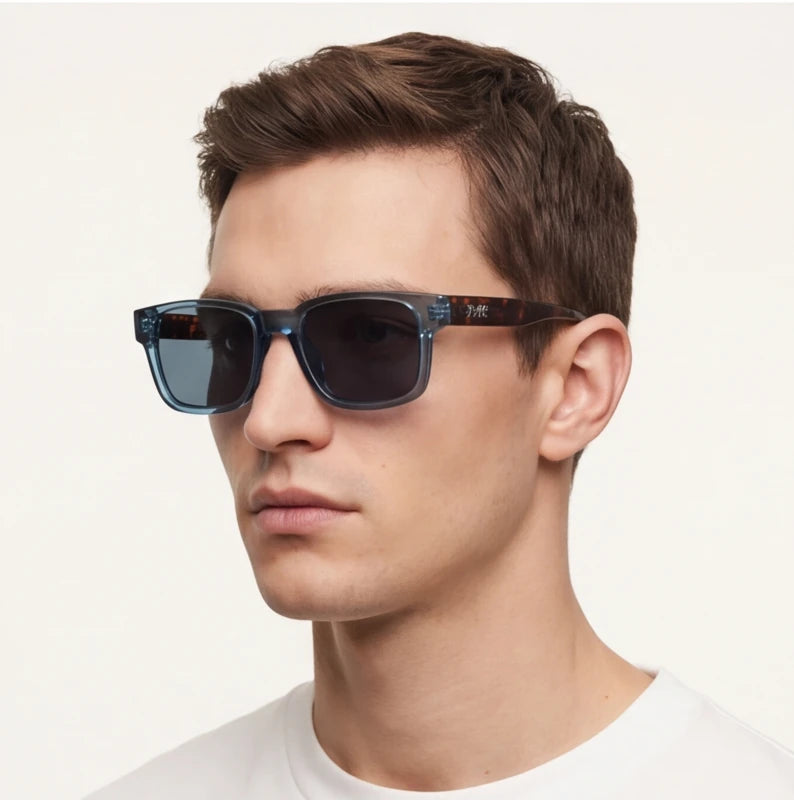 Havana Shift Polarized Sunglasses - Blue Mirage - vintage style - Brondals - Image 8