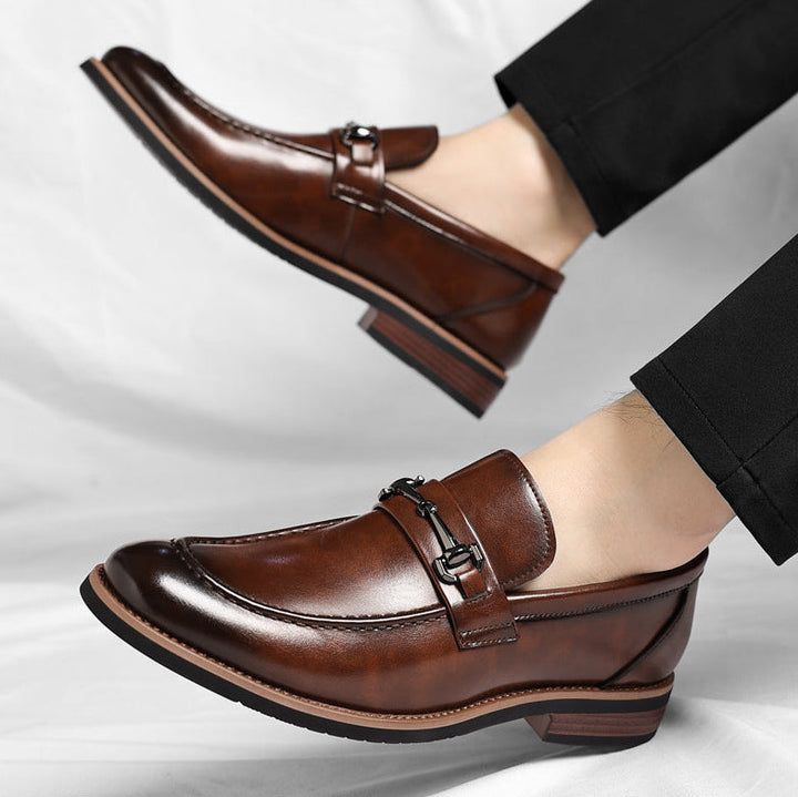 Marcello Italian Leather Loafers - italian leather - Brondals - Image 4