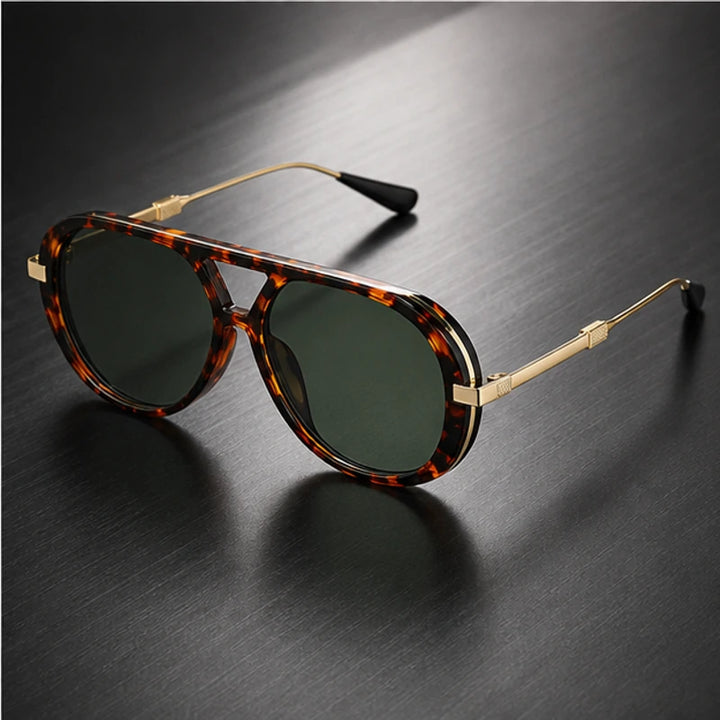 Branley Aviator Sunglasses - Green - Sunglasses - Brondals - Image 1