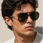 Branley Aviator Sunglasses - Green - uv400 - Brondals - Image 4