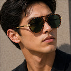 Branley Aviator Sunglasses - Green - retro sunglasses - Brondals - Image 5