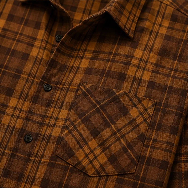 Wallace Plaid Shirt - Brown - Catalog Group: Clothing - Brondals - Image 2