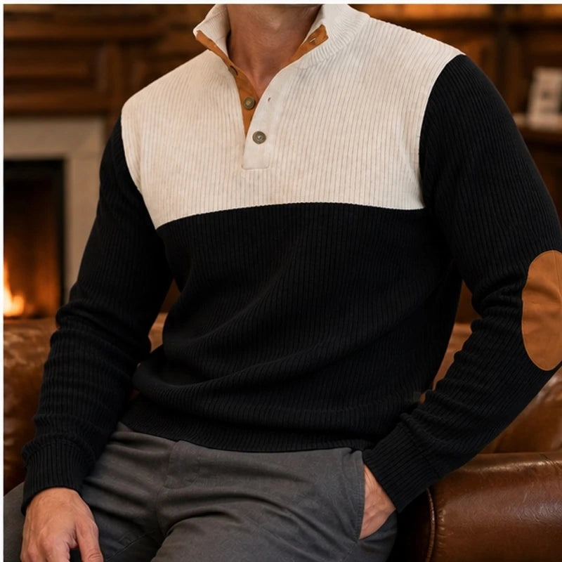 Warwick High Stand Collar Sweater - Black - Department: Men - Brondals - Image 3