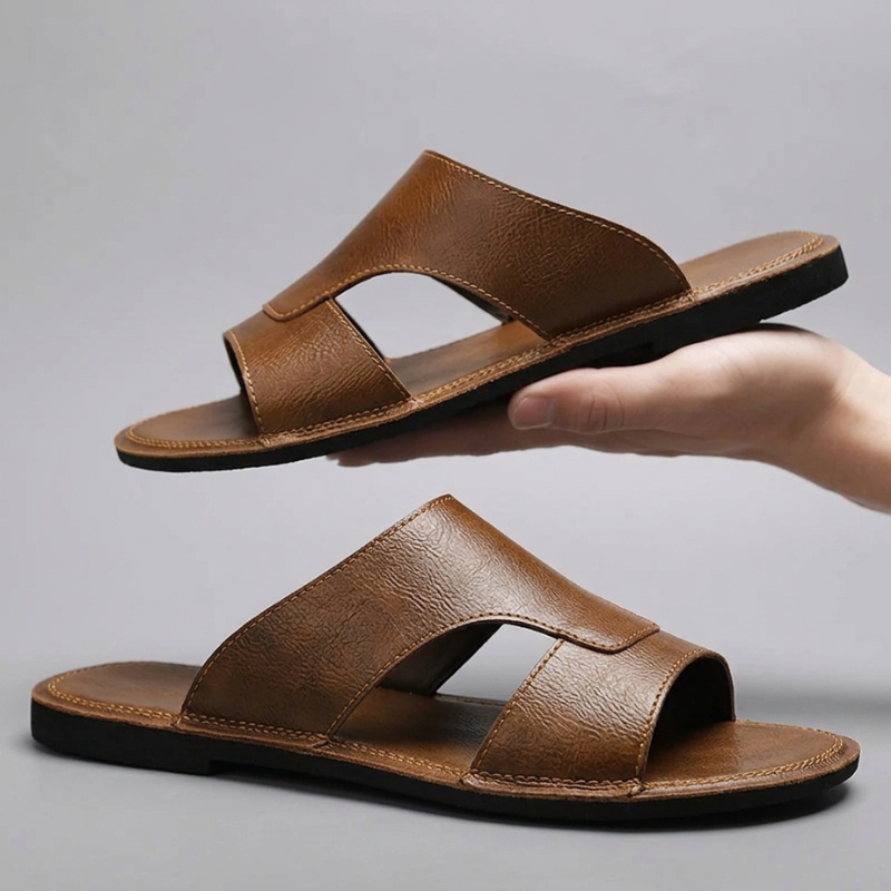 Marco Devani Genuine Leather Sandals - cross-wrap - Brondals - Image 4