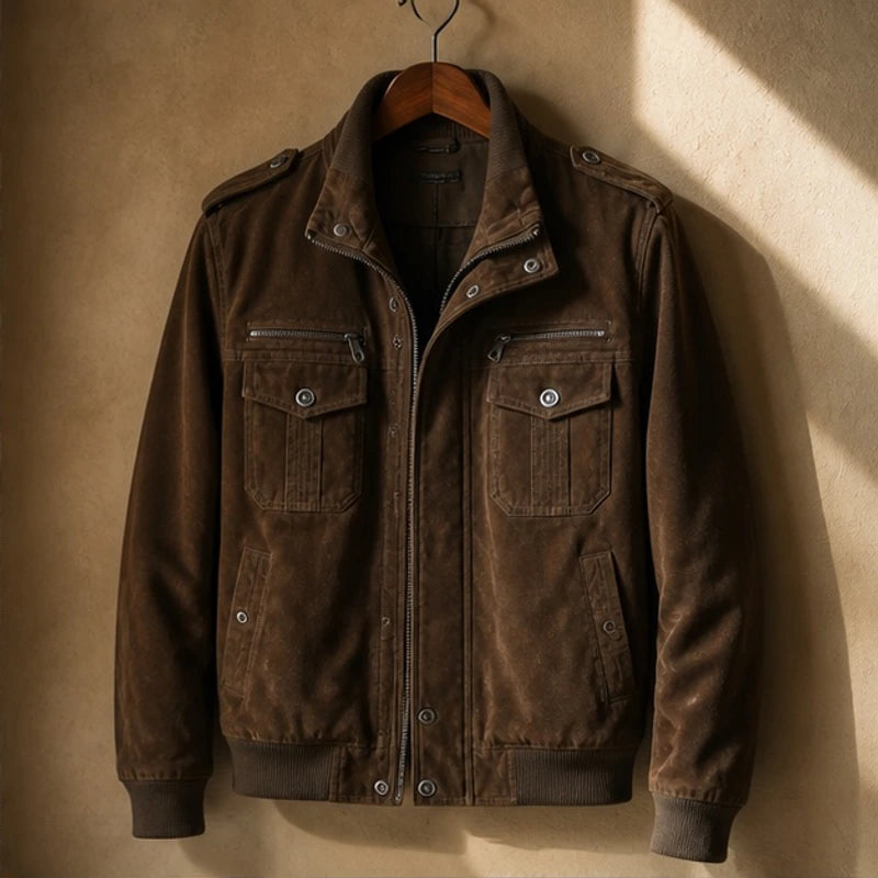 Webster Bomber Jacket - Brown - Men's Clothing > Outerwear > Bomber Jackets - Brondals - Image 1