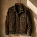 Webster Bomber Jacket - Brown - Men's Clothing > Outerwear > Bomber Jackets - Brondals - Image 1