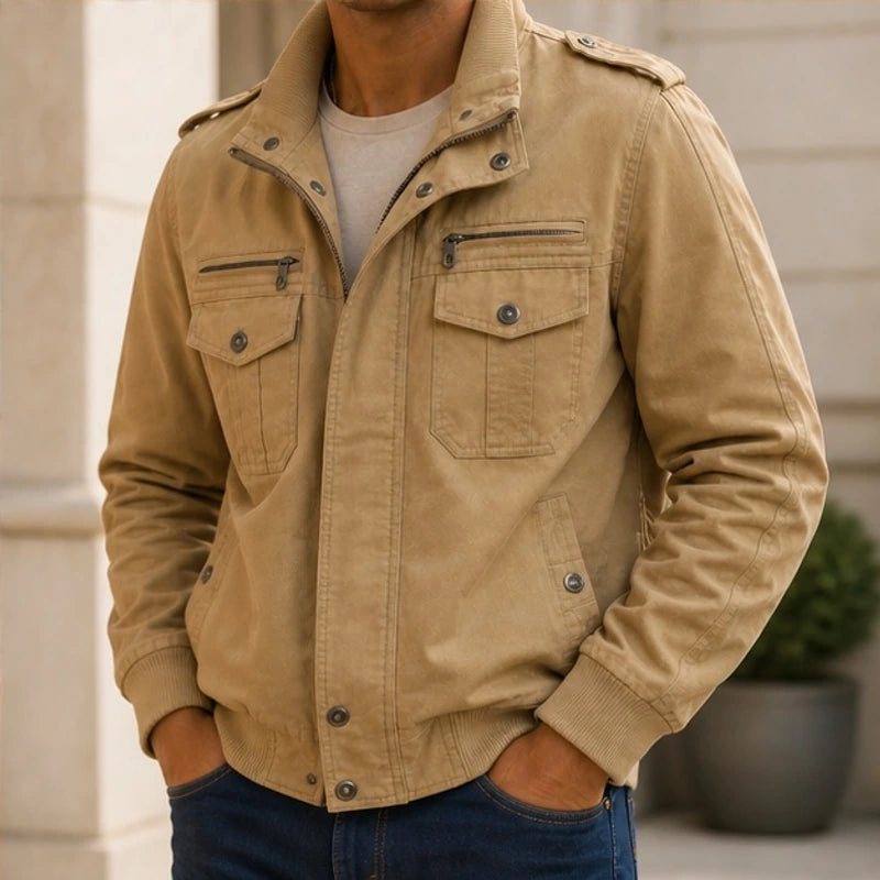 Webster Bomber Jacket - Beige - Catalog Group: Clothing - Brondals - Image 2