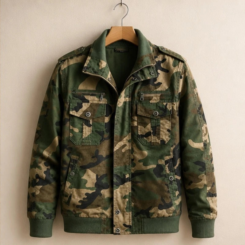 Webster Bomber Jacket - Camouflage - Men's Clothing > Outerwear > Bomber Jackets - Brondals - Image 1