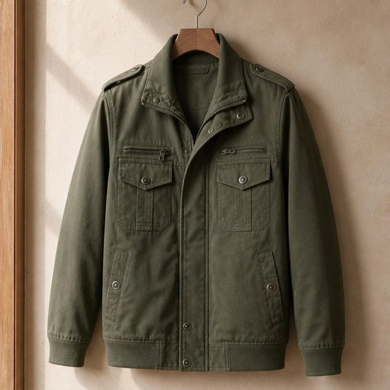 Webster Bomber Jacket - Green - Men's Clothing > Outerwear > Bomber Jackets - Brondals - Image 1