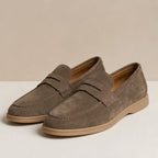 Whitaker Suede Penny Loafers - Taupe - Catalog Group: Footwear - Brondals - Image 2