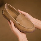 Wilhelmina Orthopedic Leather Loafers - Khaki - Shoes - Brondals - Image 3