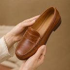 Wilhelmina Orthopedic Leather Loafers - Brown - Shoes - Brondals - Image 3