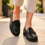Wilhelmina Orthopedic Leather Loafers - Black - Women's Shoes - Brondals - Image 2