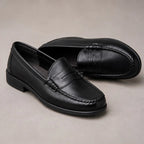 Wilhelmina Orthopedic Leather Loafers - Black - Women's Footwear > Orthopedic Penny Loafers - Brondals - Image 1