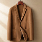 Wolcott Single-Breasted Wool Coat - Brown - Outerwear > Coats > Wool Coats - Brondals - Image 1