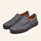 Brunwick Genuine Leather Loafers - Gray - Shoes - Brondals - Image 1