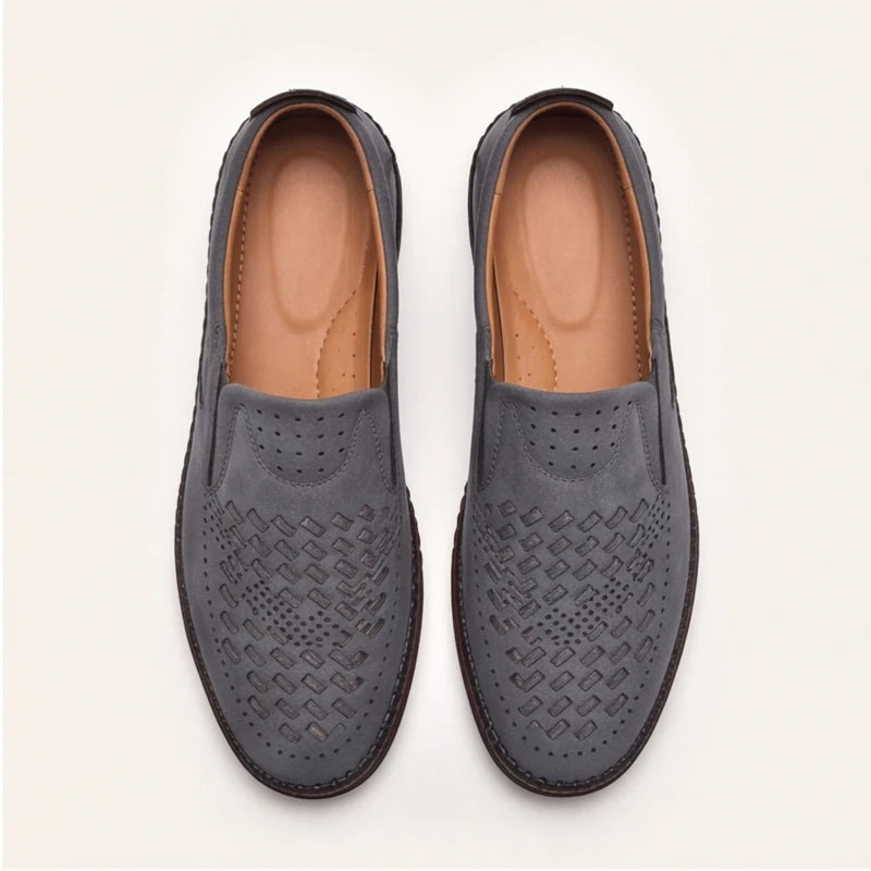 Brunwick Genuine Leather Loafers - Gray - men's loafers - Brondals - Image 2