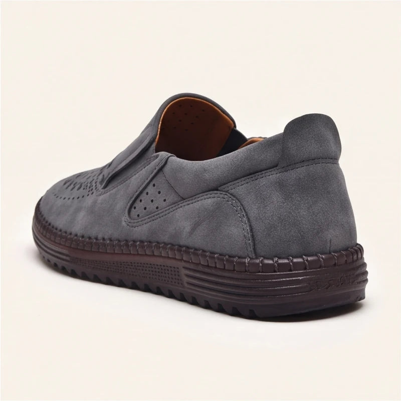 Brunwick Genuine Leather Loafers - Gray - genuine leather - Brondals - Image 4
