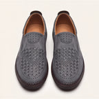 Brunwick Genuine Leather Loafers - Gray - slip-on shoes - Brondals - Image 5