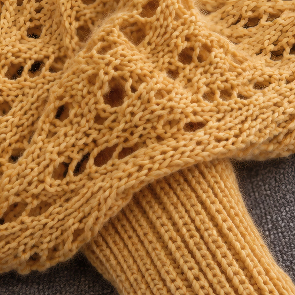 Wren Women's Knit Sleeved Scarf Shawl - Yellow - female - Brondals - Image 4