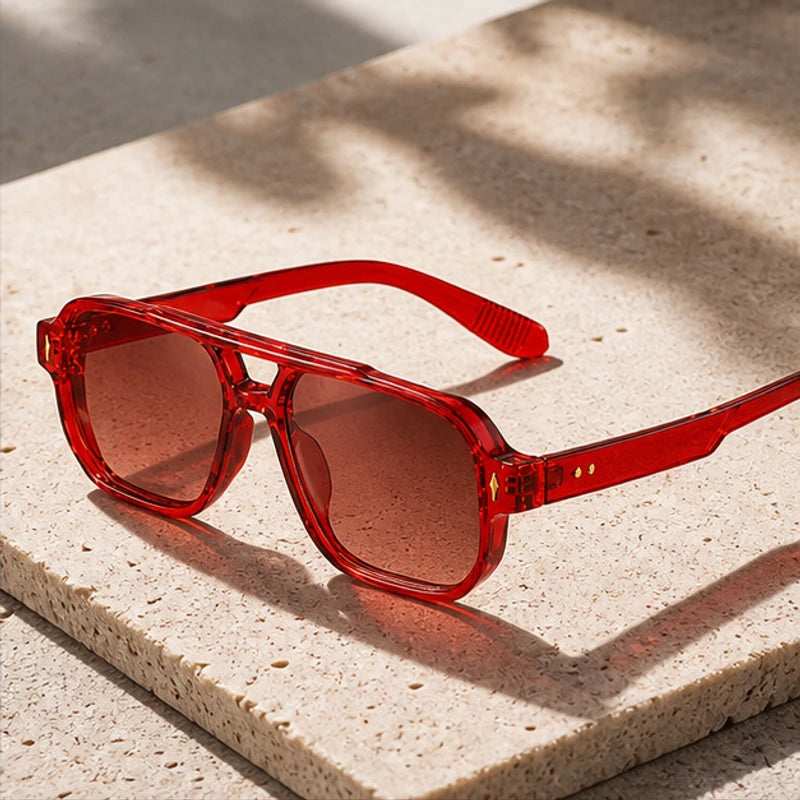Nava Flex Sunglasses - Red - Sunglasses - Brondals - Image 1