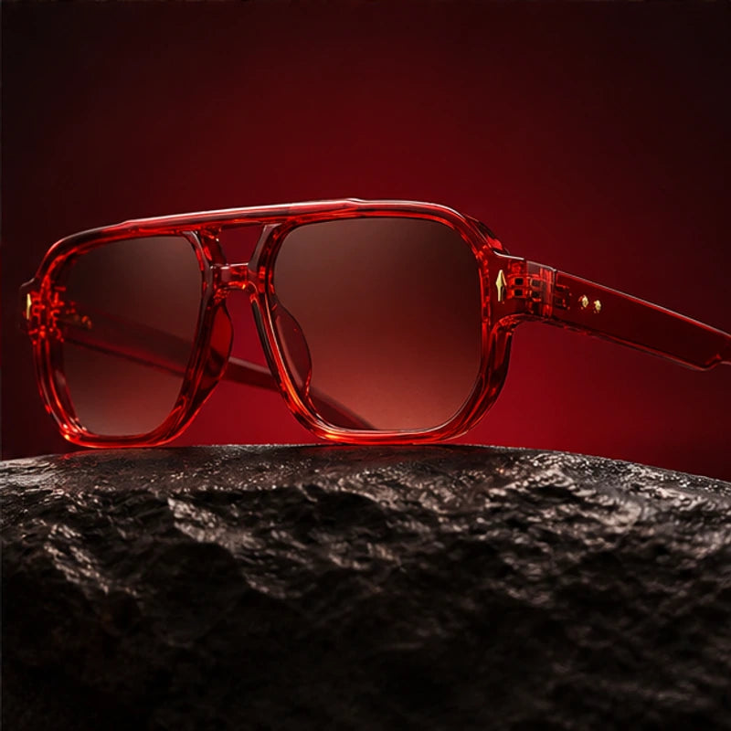 Nava Flex Sunglasses - Red - retro sunglasses - Brondals - Image 3